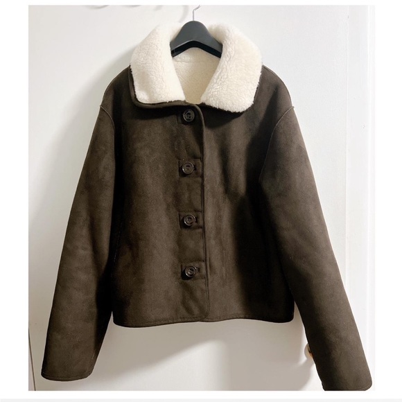 DUNST Reversible Wool Shearling Jacket (Brown) S Wconcept Korean Designer - Picture 3 of 8